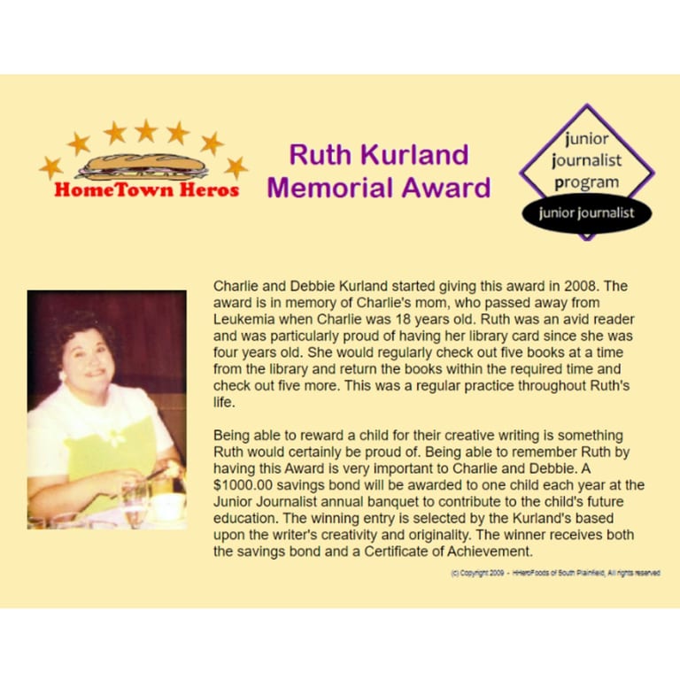 Ruth Kurland Memorial Award