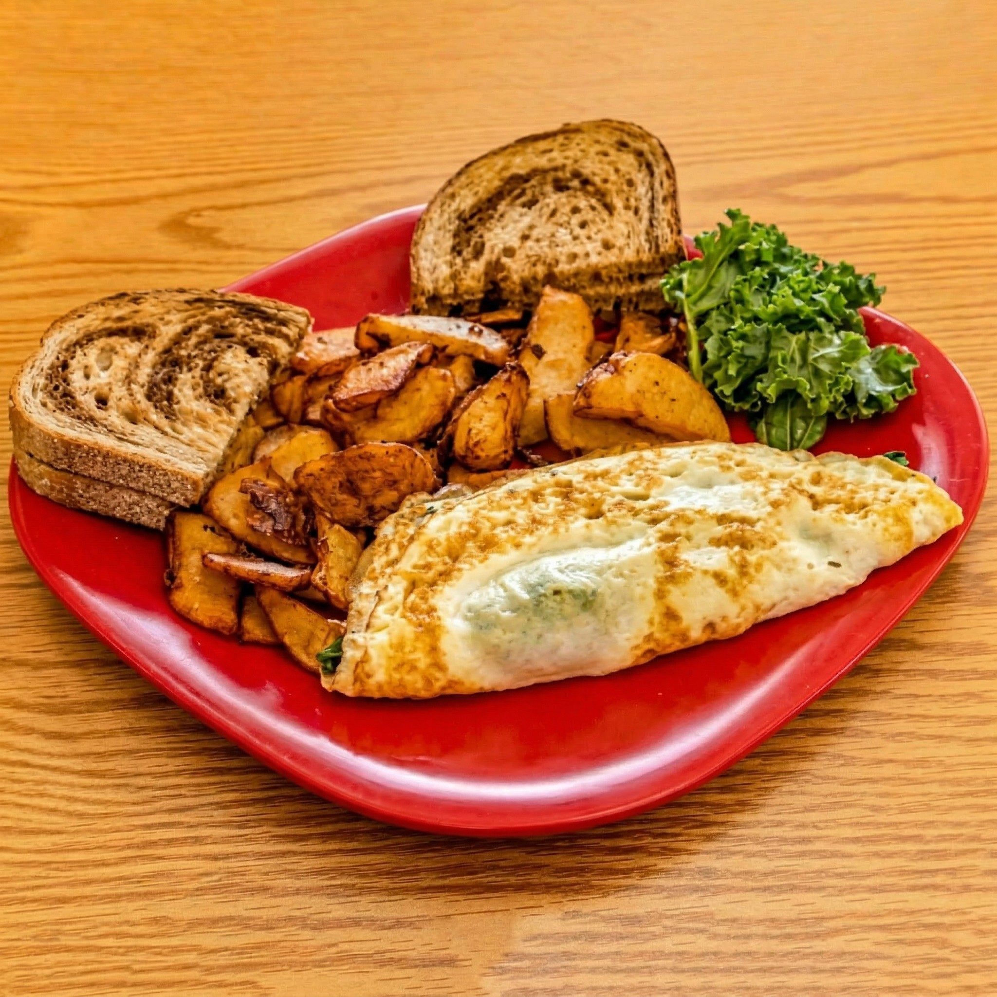 Egg White Omelet with Broccoli.