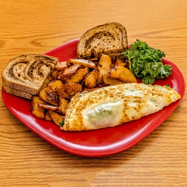 Egg White Omelet with Broccoli.
